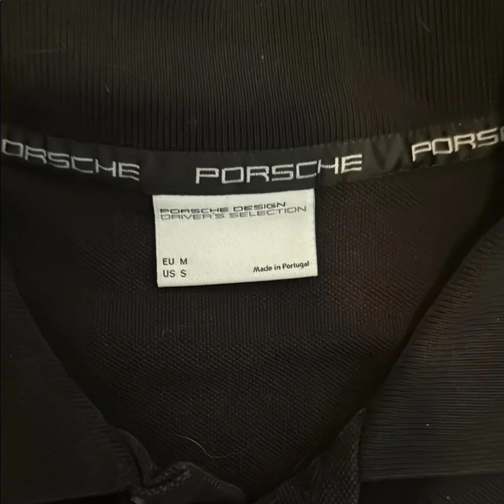 Porsche Design Black Polo with Logo Detail - Picture 2 of 3